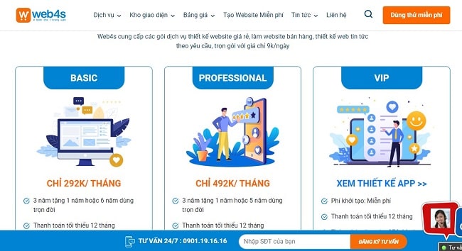 Chi ph&iacute; thiết kế website tại Vĩnh Ph&uacute;c